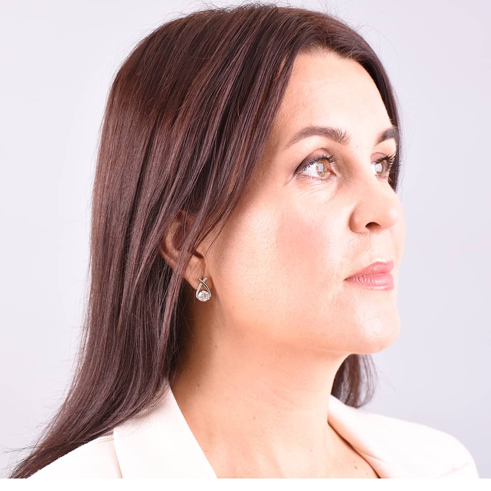 Срібні сережки (40044) - 2