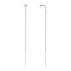 Срібні сережки-протяжки (40046)