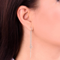 Срібні сережки-протяжки (40048) Рекомендації для вас - 2