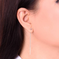 Срібні сережки-протяжки (40049) Рекомендації для вас - 2