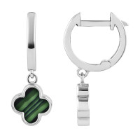 Срібні сережки Конюшина з малахітом (40056.1) Рекомендації для вас