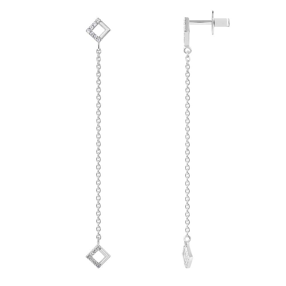 Срібні сережки-гвоздики (40059) - 1