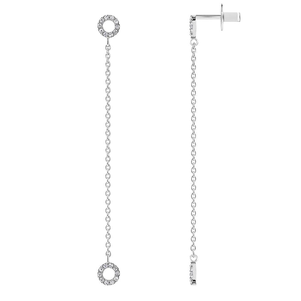 Срібні сережки-гвоздики (40060) - 1