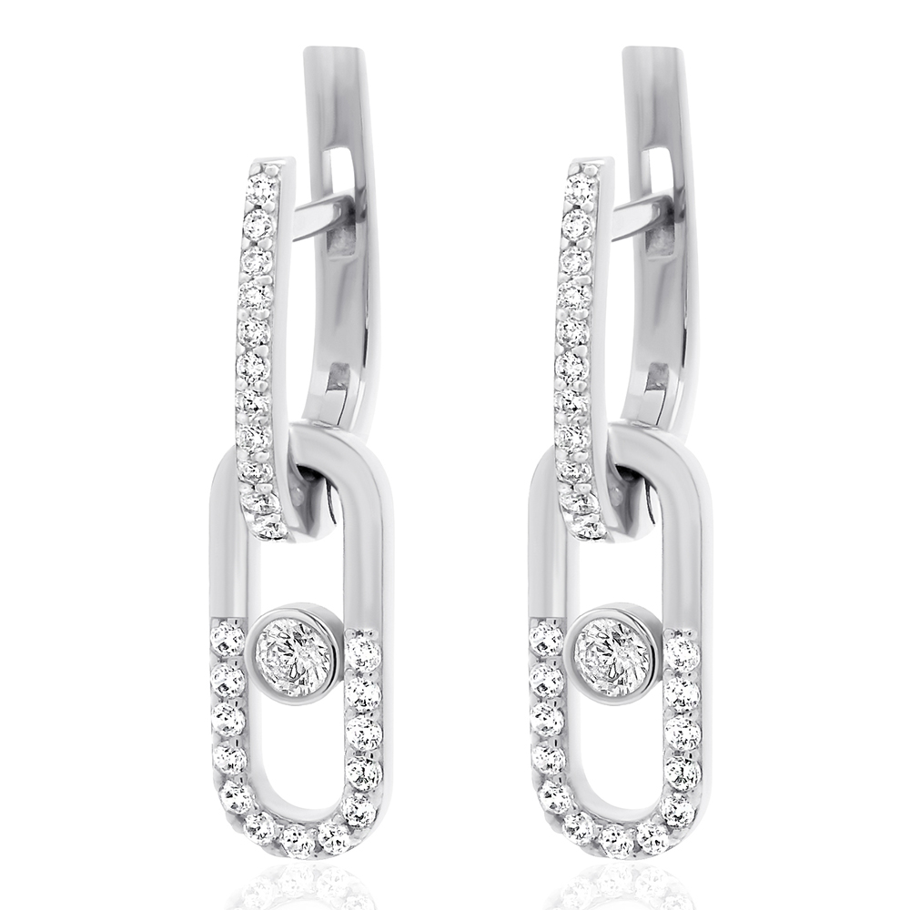 Срібні сережки (40078) - 1