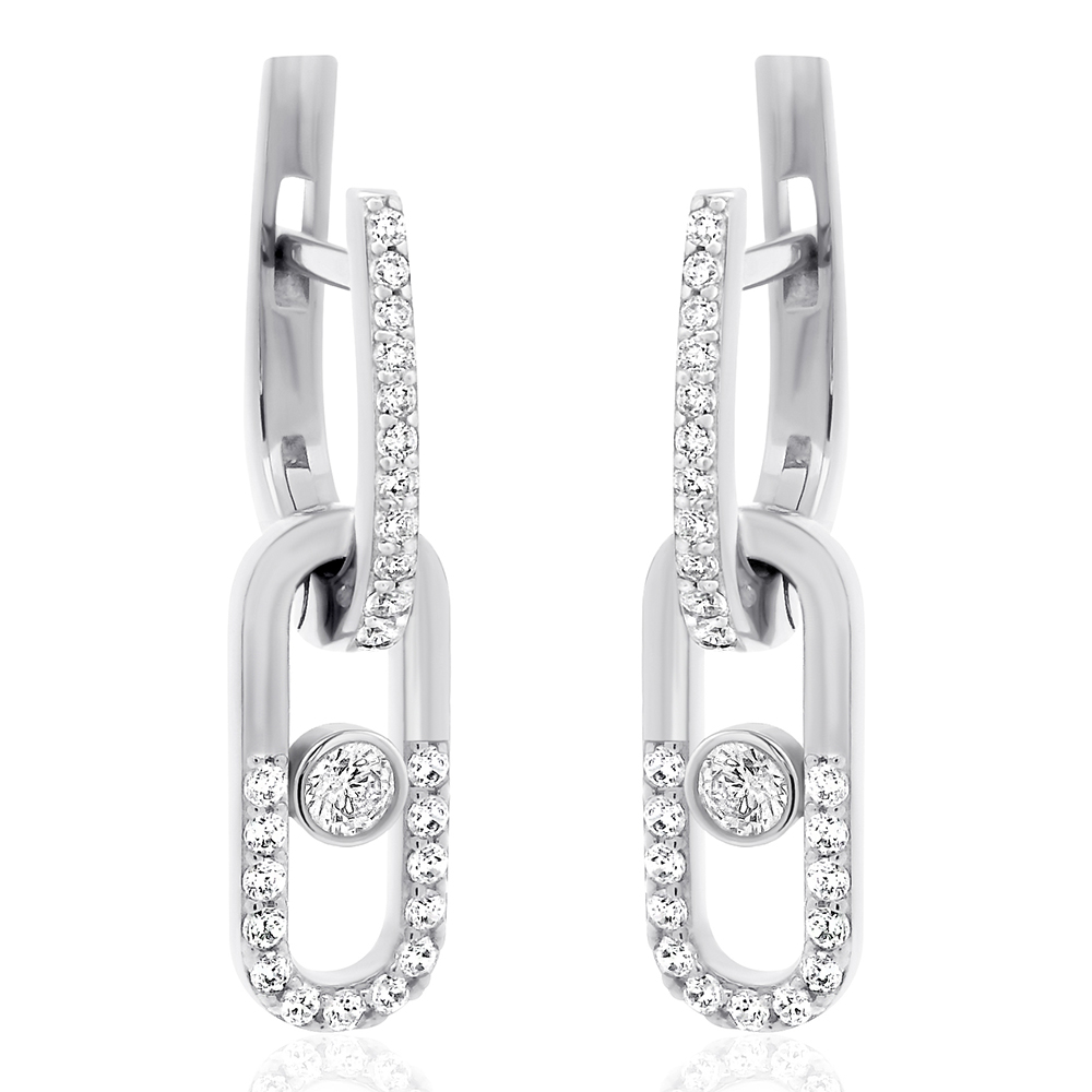 Срібні сережки (40078) - 6