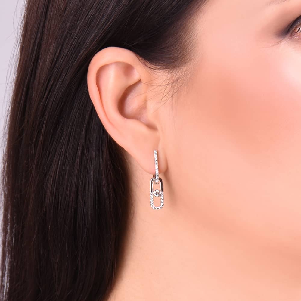 Срібні сережки (40078) - 2