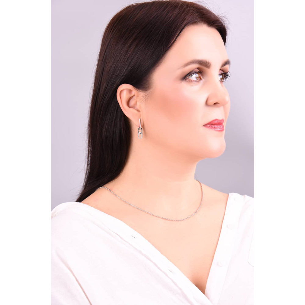 Срібні сережки (40078) - 5