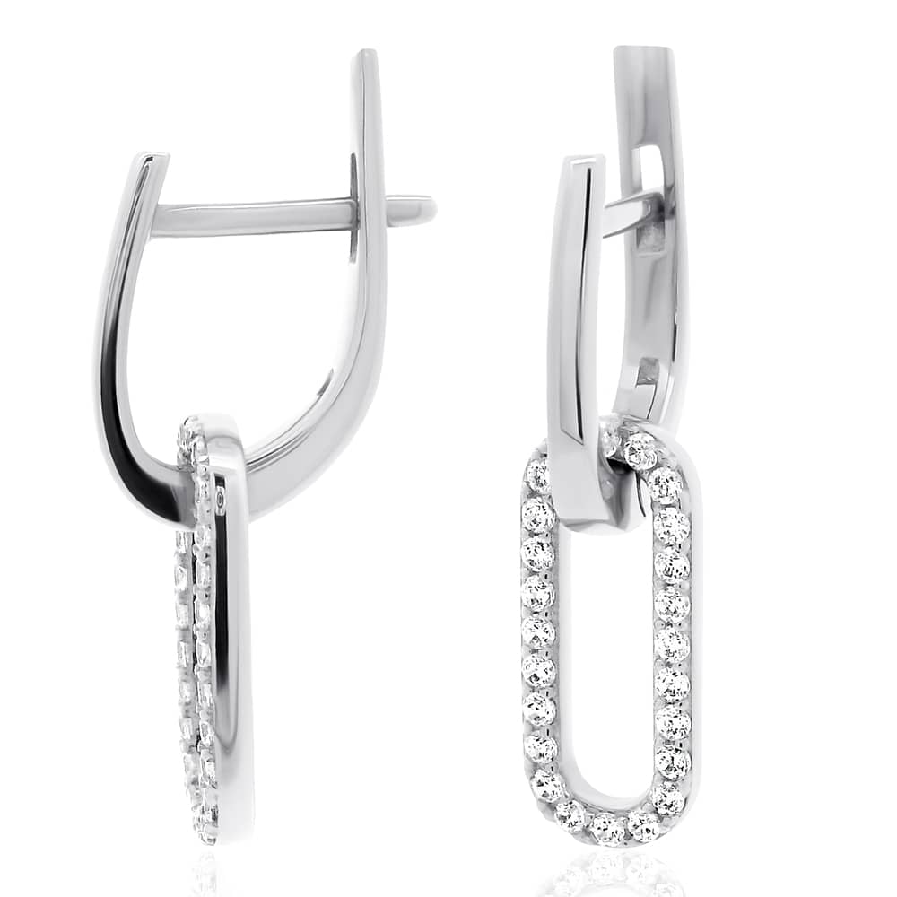 Срібні сережки (40079) - 5