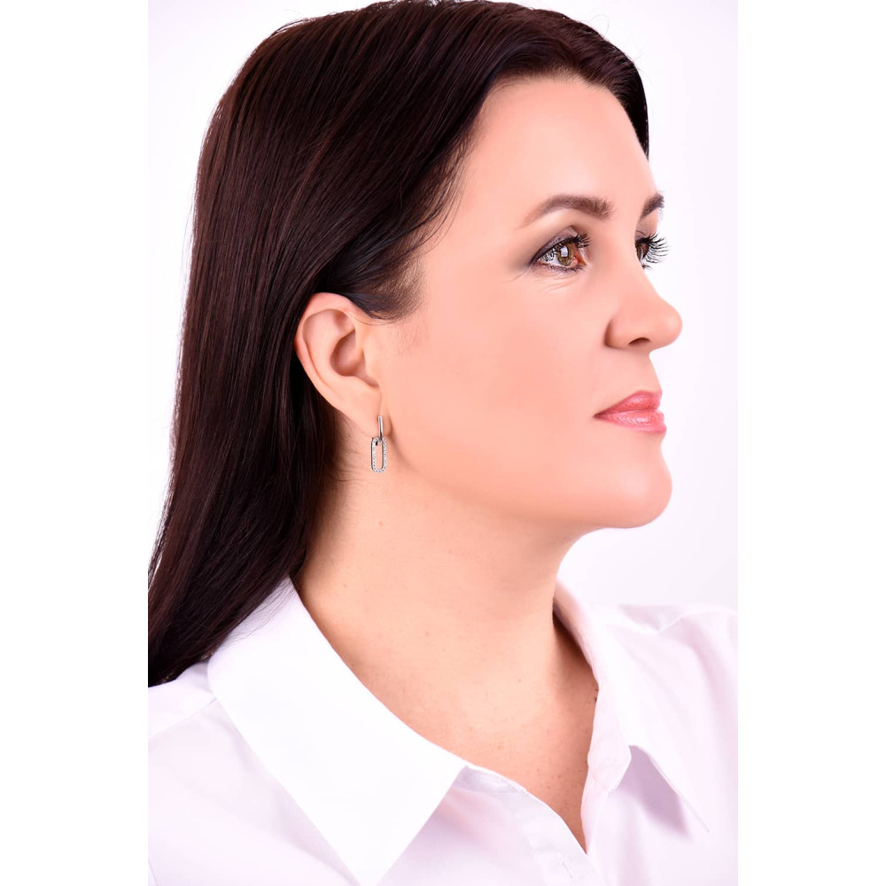 Срібні сережки (40079) - 3