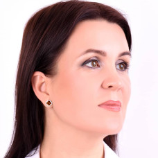 Срібні сережки Конюшина з тигровим оком (40082.5) - 2