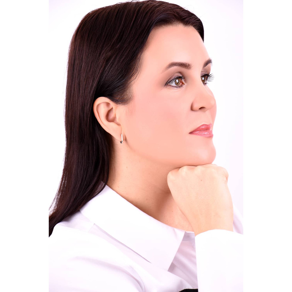 Срібні сережки (40095) - 3