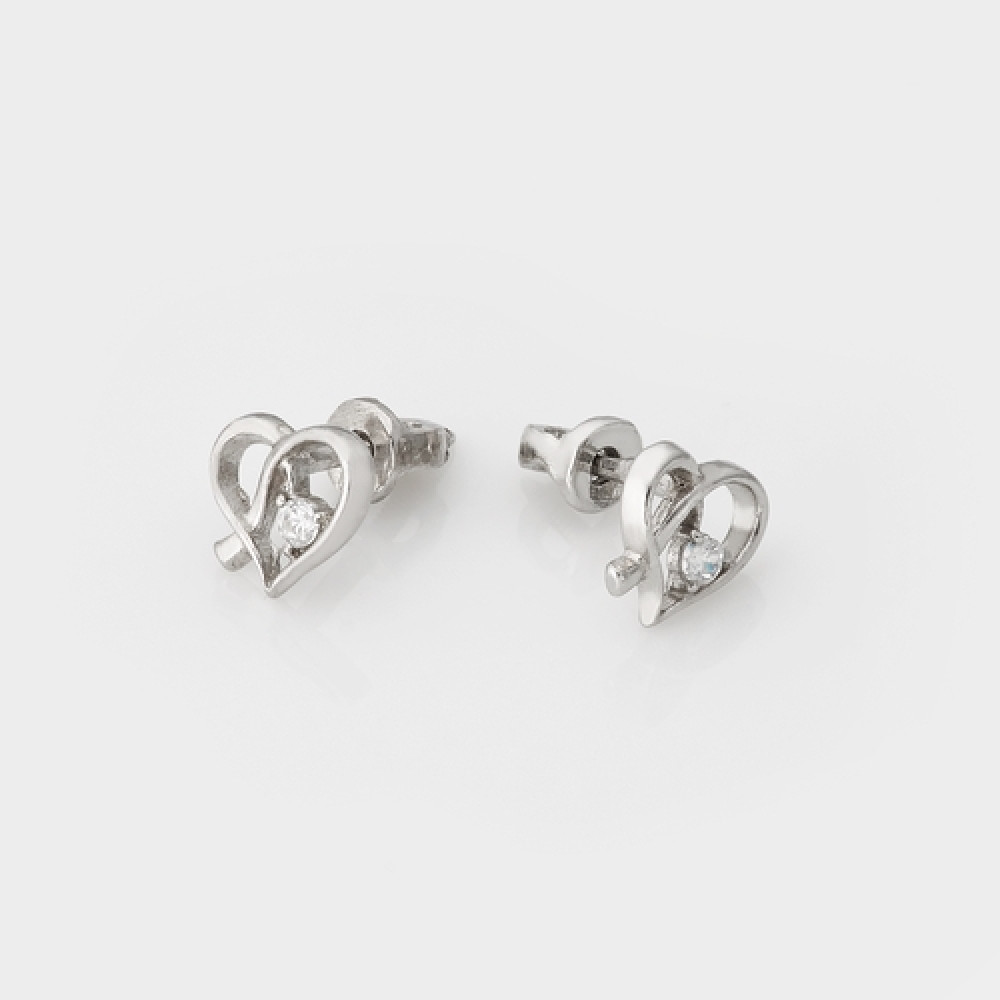 Срібні сережки-гвоздики (4681) - 1