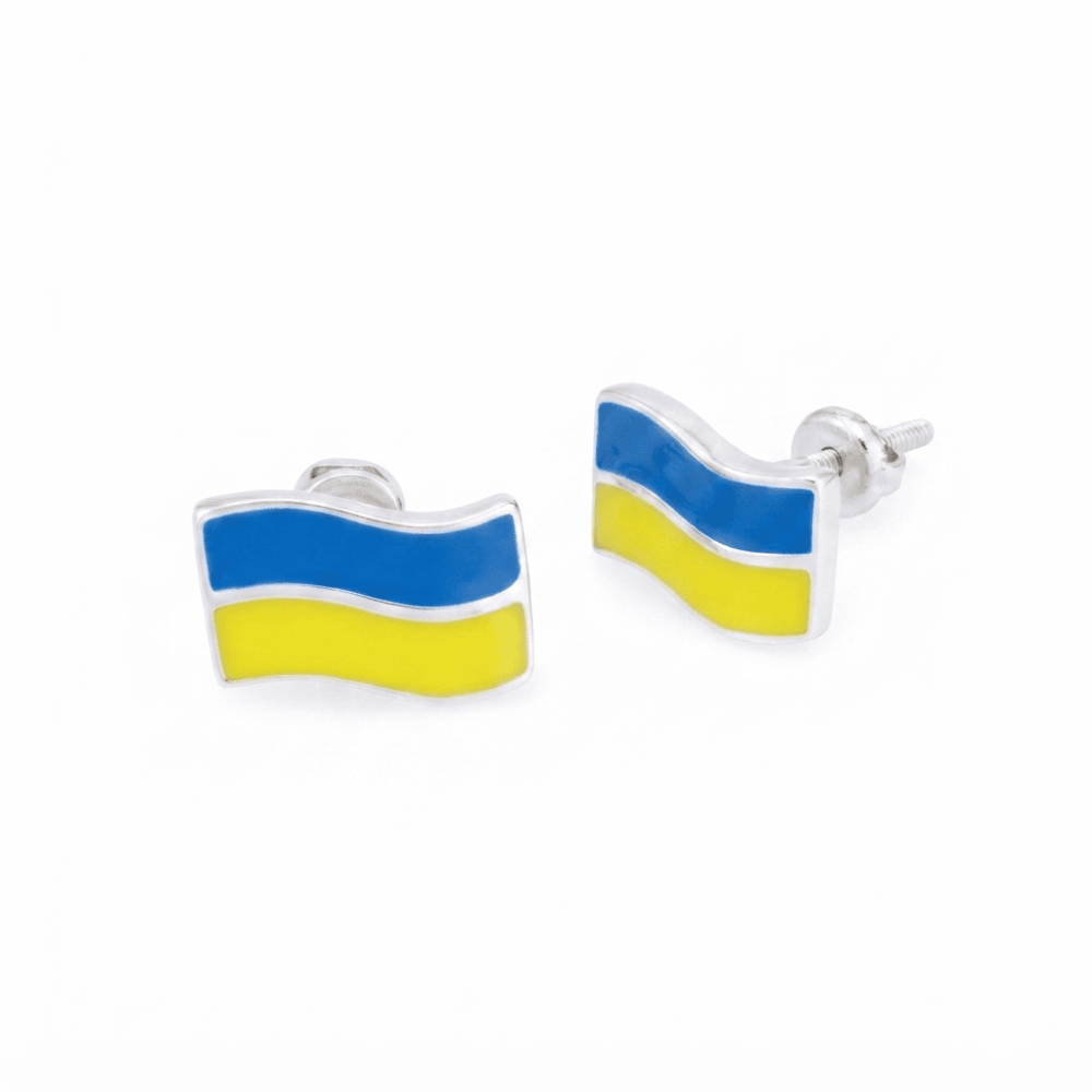 Срібні сережки-гвоздики (4718) - 1