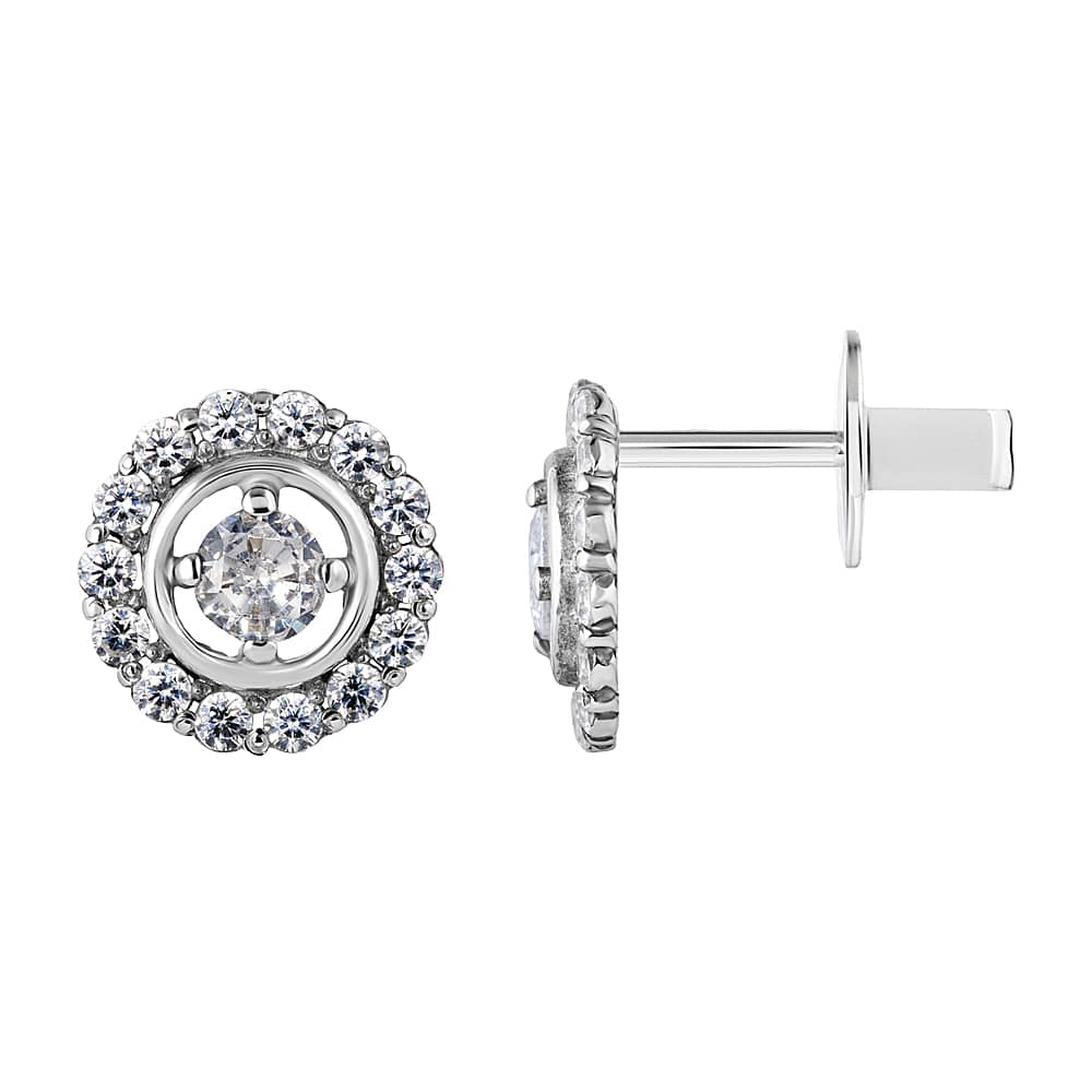 Срібні сережки-гвоздики (4721) - 1