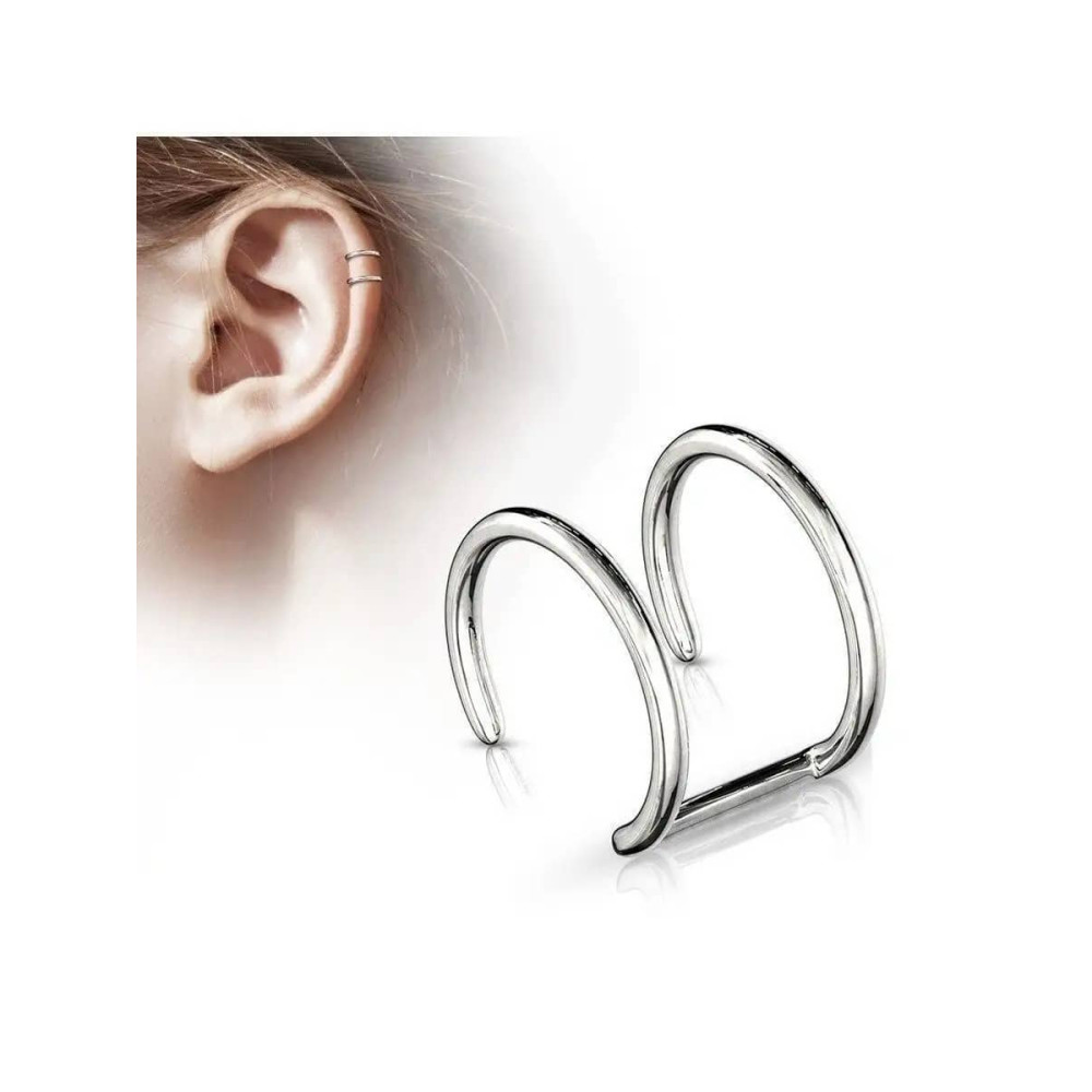 Срібна сережка-кафа (4764) - 2