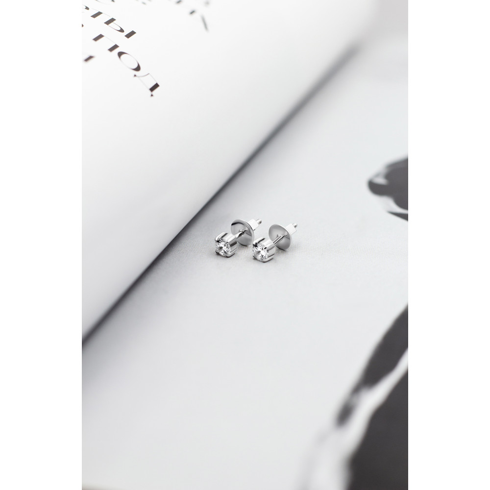 Срібні сережки-гвоздики (4795) - 4