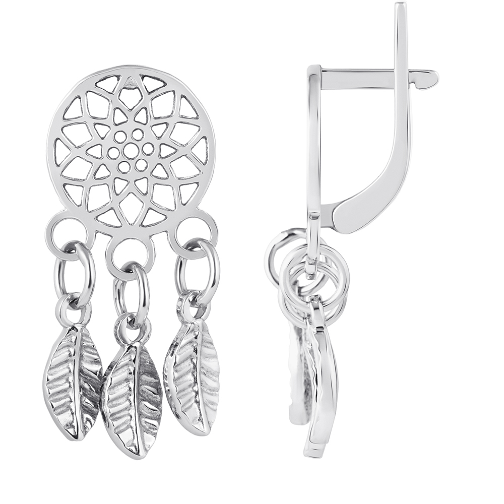 Срібні сережки Ловець снів (4798.1) - 1
