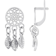 Срібні сережки Ловець снів (4798.1)
