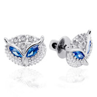 Срібні сережки-гвоздики Сова (4826) Рекомендації для вас