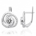 Срібні сережки Завиток (4827) - комплект