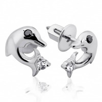 Срібні сережки-гвоздики Дельфіни (4830)  Рекомендації для вас - 2