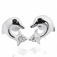 Срібні сережки-гвоздики Дельфіни (4830)  Рекомендації для вас