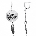 Срібні сережки (4837) - комплект