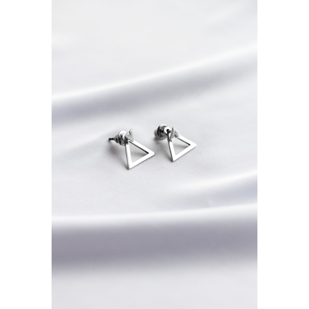 Срібні сережки-гвоздики (4843) - 2