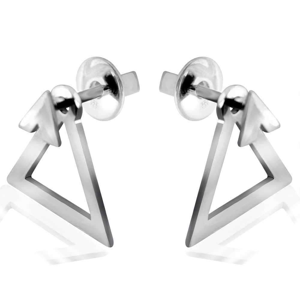 Срібні сережки-гвоздики (4843) - 1