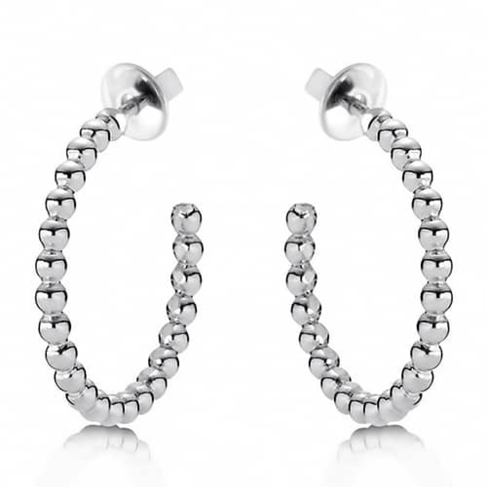 Срібні сережки-гвоздики  (4849) - 1