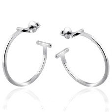 Срібні сережки-гвоздики (4850)