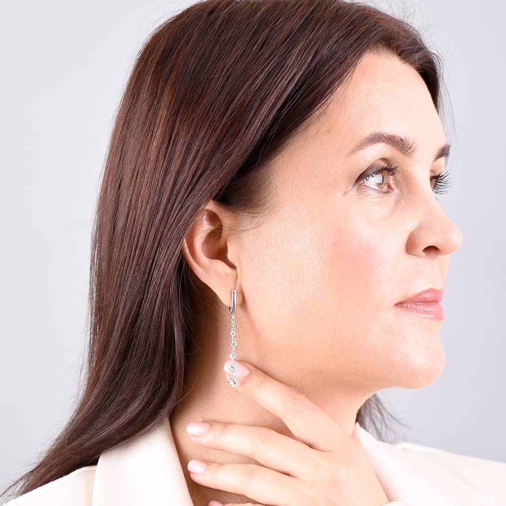 Срібні сережки Спокуса (4861) - 5