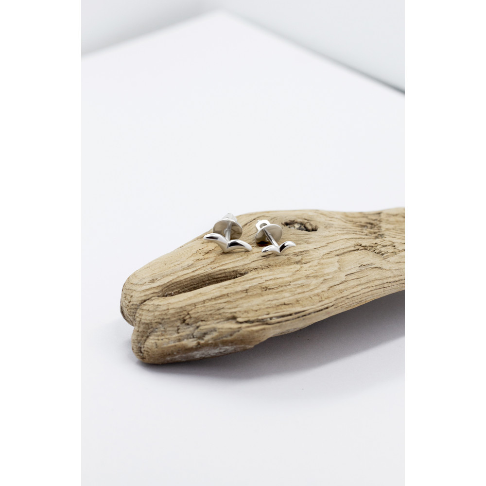 Срібні сережки-гвоздики (4874) - 6