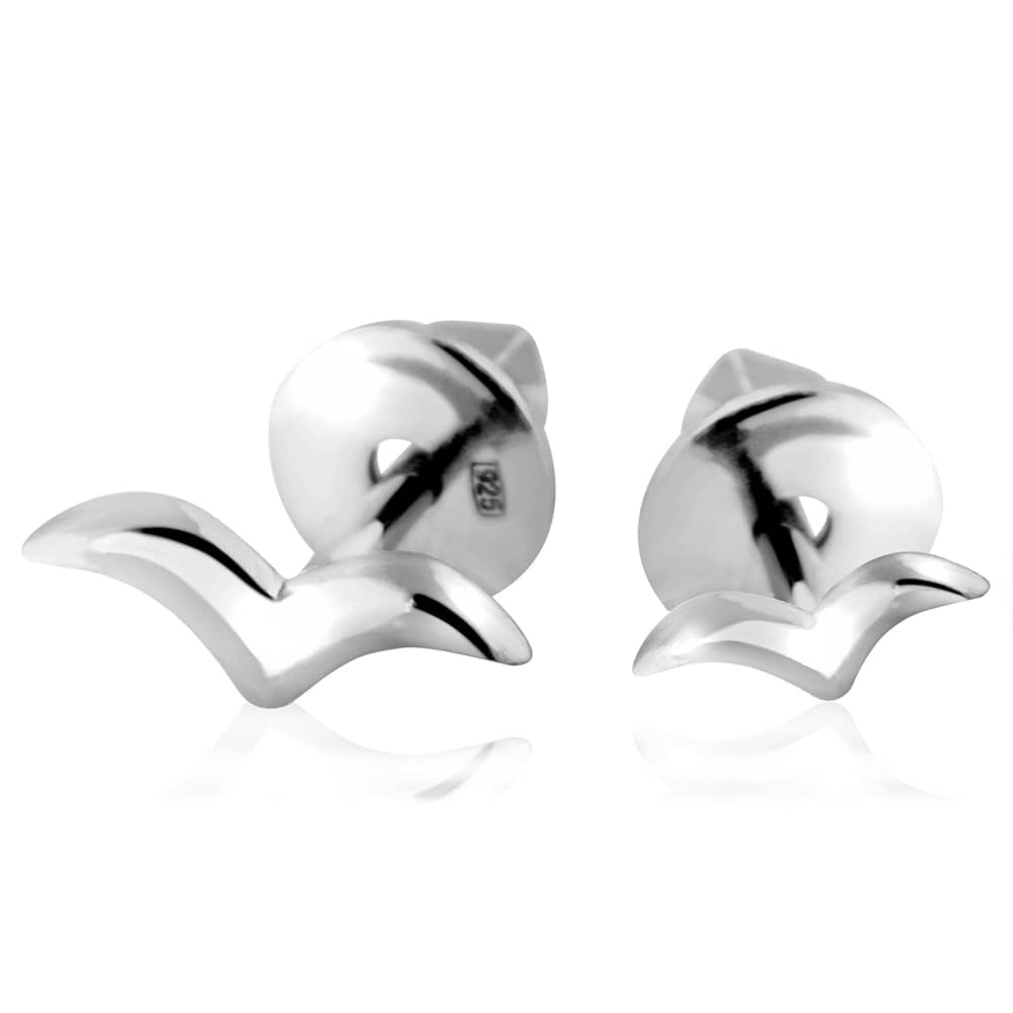 Срібні сережки-гвоздики (4874)