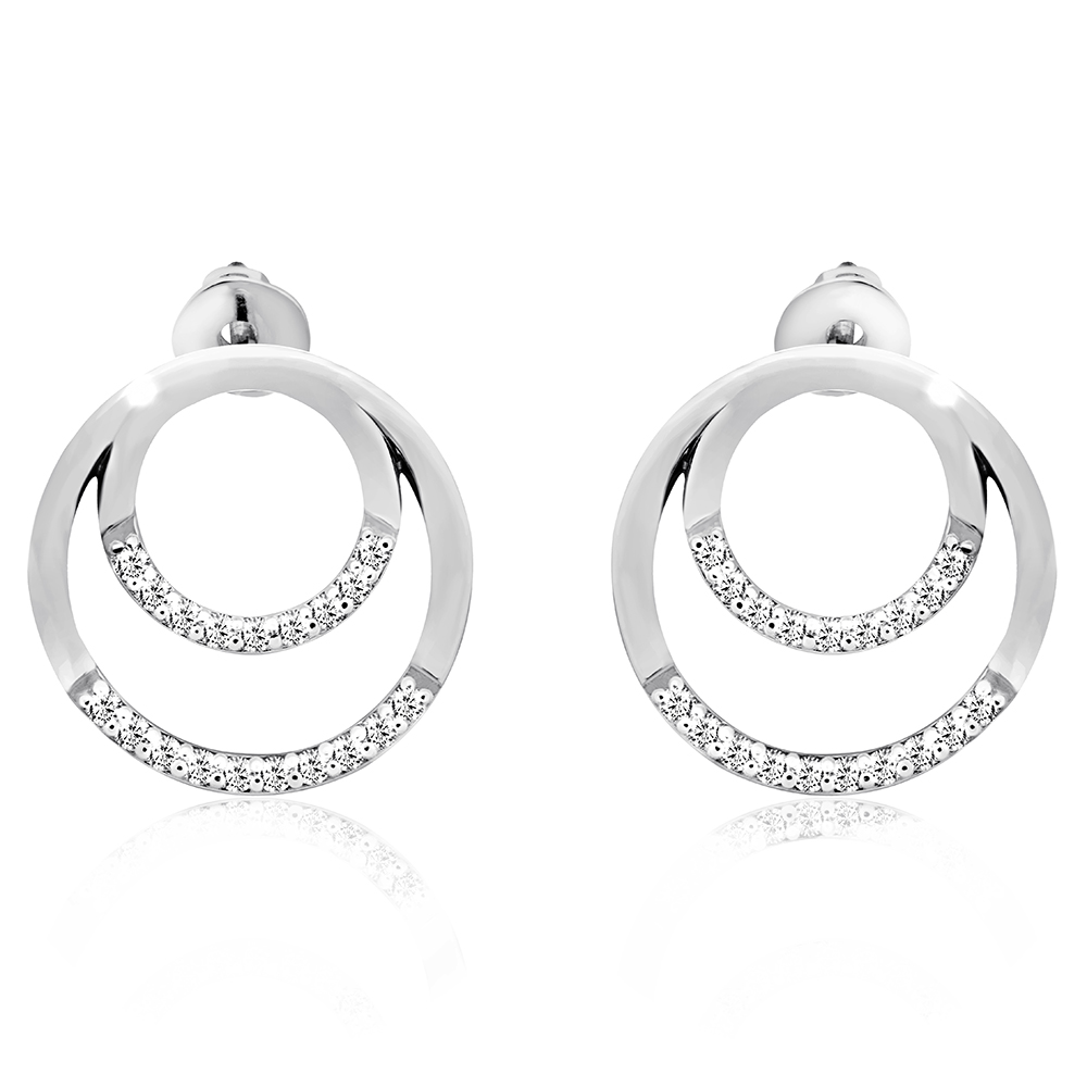 Срібні сережки-гвоздики (4886) - 1