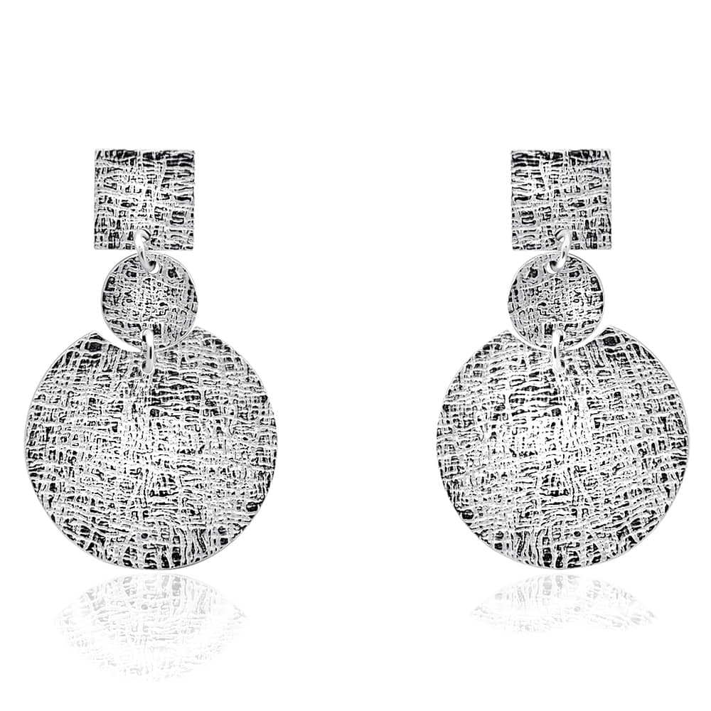 Срібні сережки-гвоздики (4887) - 1