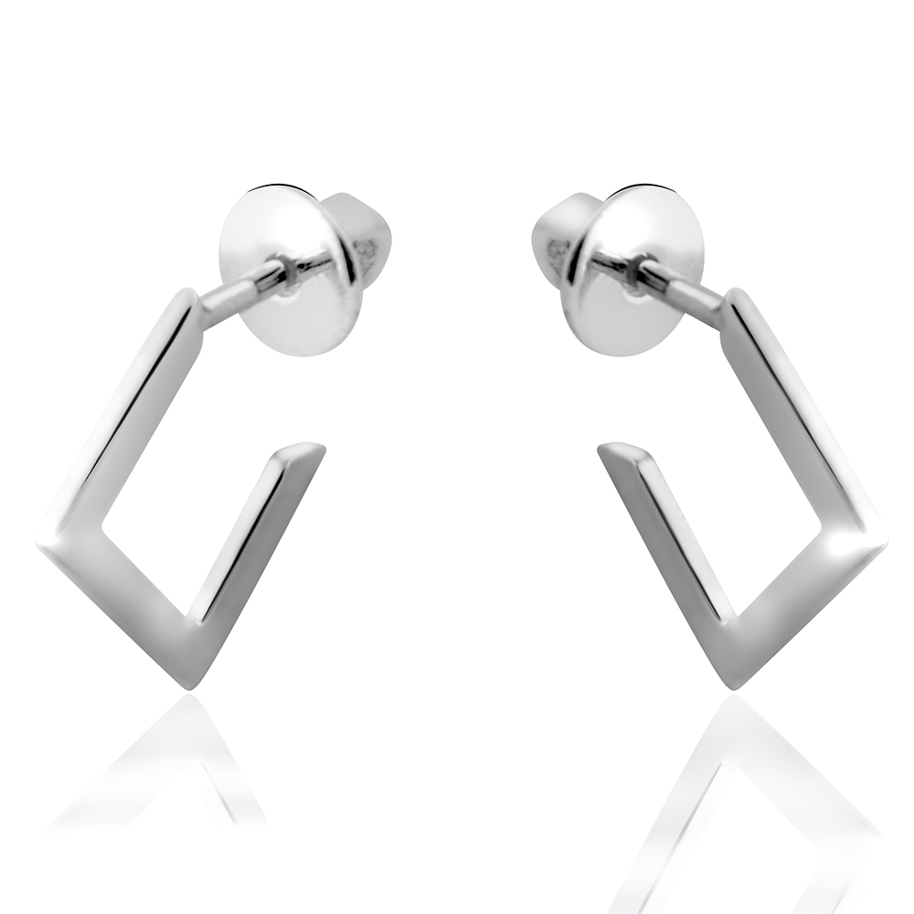 Срібні сережки-гвоздики (4901) - 1