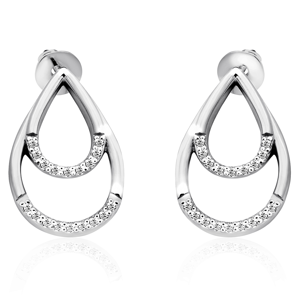 Срібні сережки-гвоздики (4903) - 1