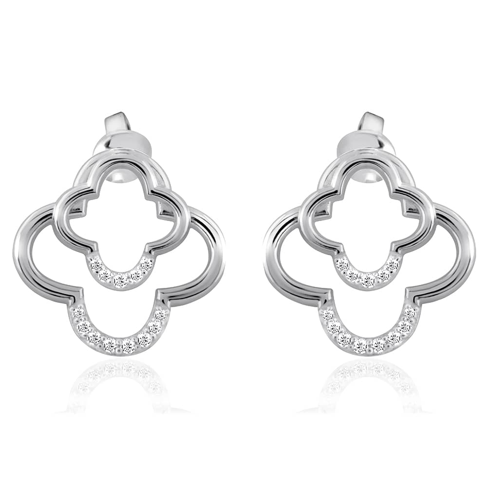 Срібні сережки-гвоздики (4908) - 1