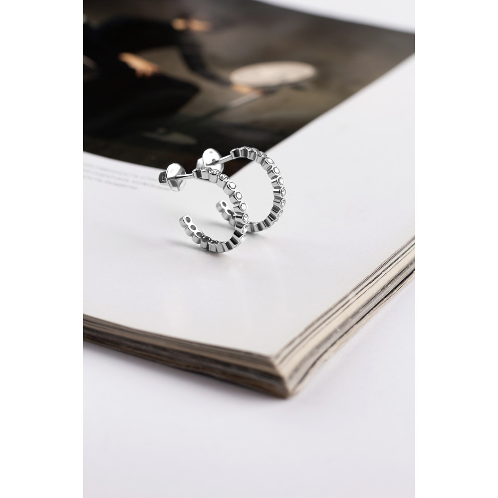 Срібні сережки-гвоздики (4911) - 1