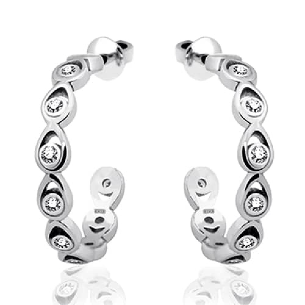 Срібні сережки-гвоздики (4912) - 1