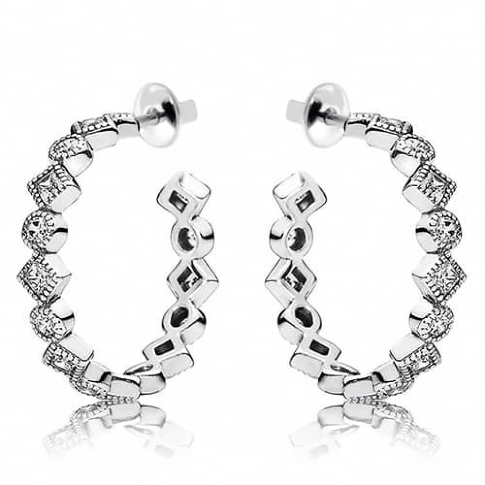 Срібні сережки-гвоздики (4913) - 1