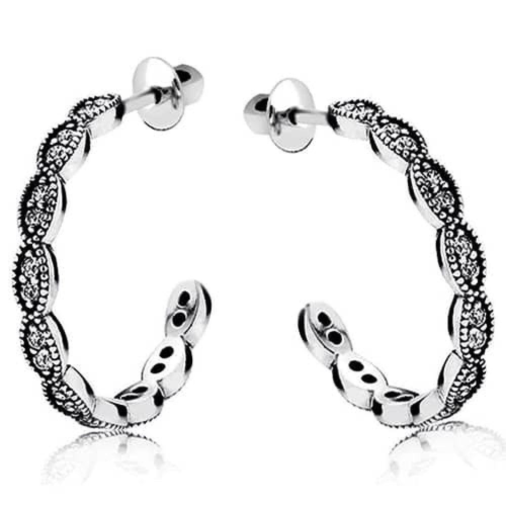 Срібні сережки-гвоздики (4914) - 1