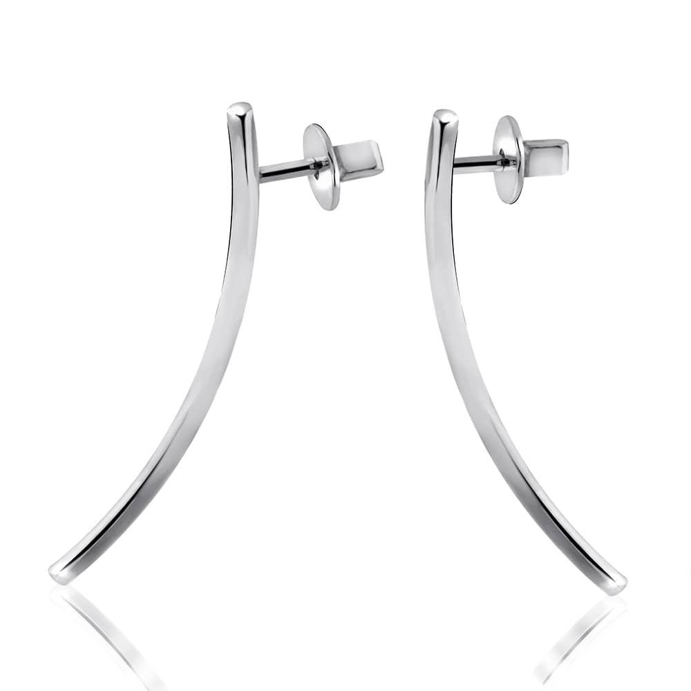 Срібні сережки-гвоздики (4918) - 1