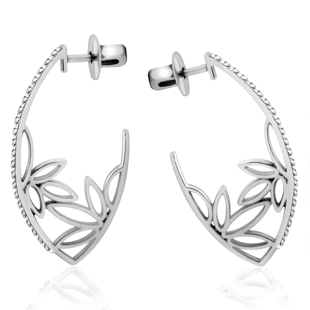 Срібні сережки-гвоздики (4932) - 1