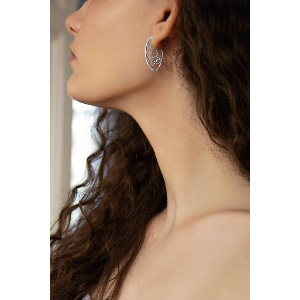 Срібні сережки-гвоздики (4933) - 4