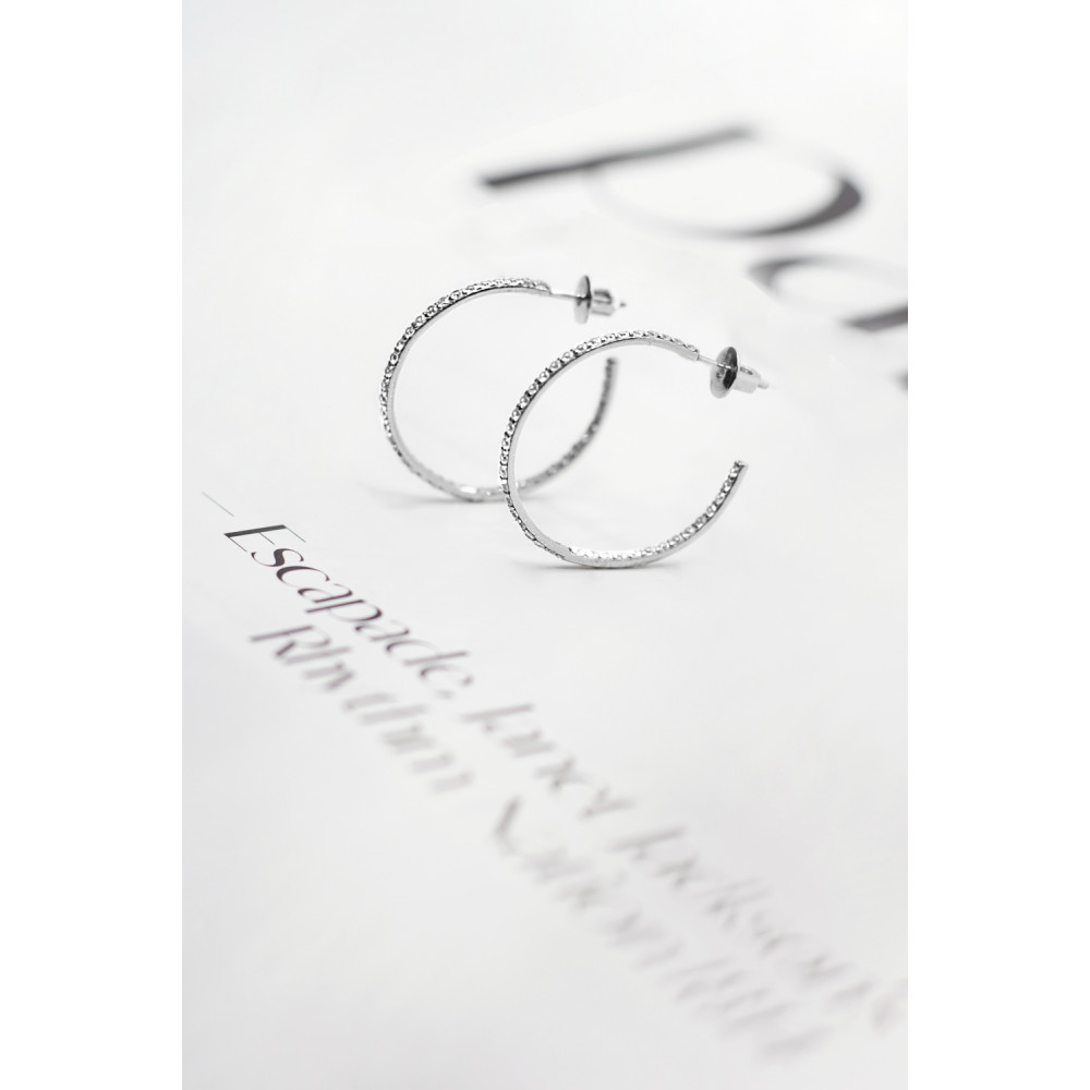 Срібні сережки-гвоздики (4937) - 3