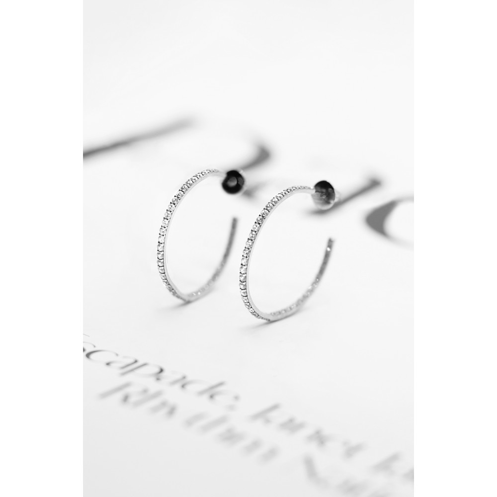 Срібні сережки-гвоздики (4937) - 4