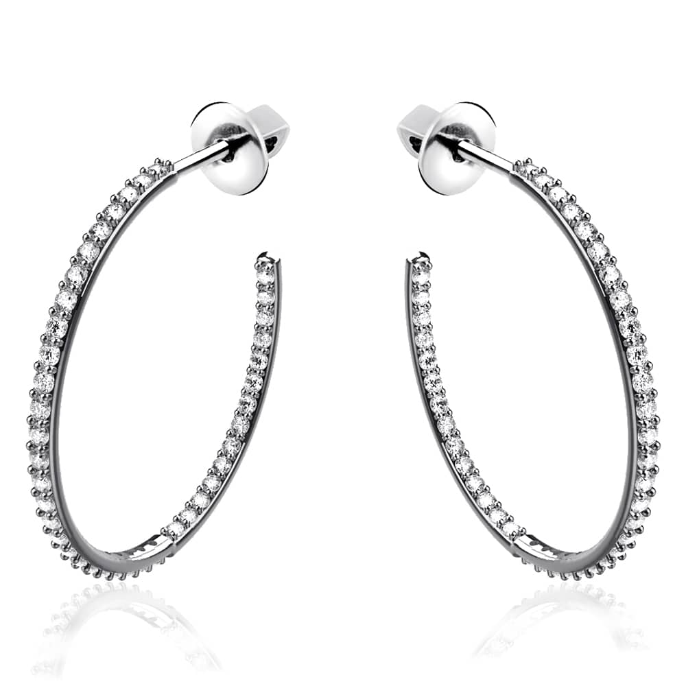 Срібні сережки-гвоздики (4937) - 1