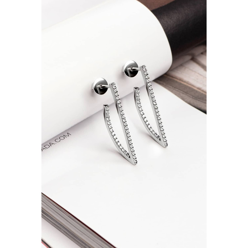 Срібні сережки-гвоздики (4938) - 2